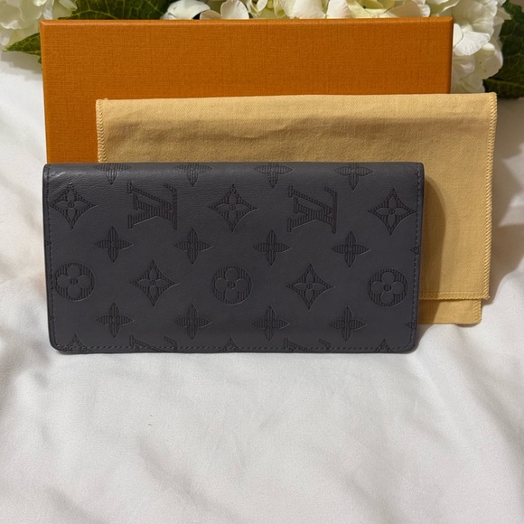 Louis Vuitton Empreinte Monogram Shadow Portefeiulle Brazza Long Wallet - Picture 1 of 13
